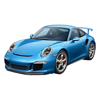 Porsche 911 bleue nuit sticker