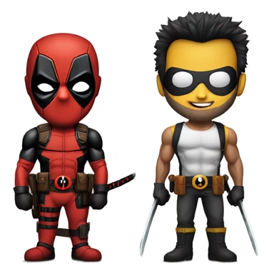 Deadpool and wolverine  sticker