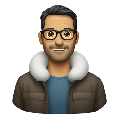 hombre rubio con rulos y con lentes de nieve sticker