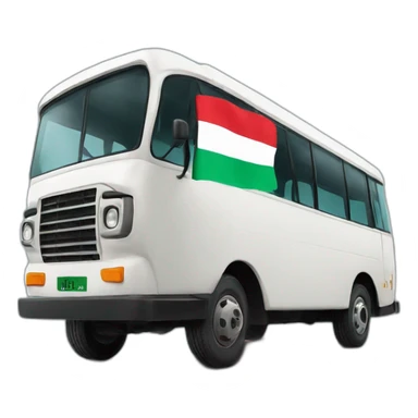 Buss with uae flag sticker
