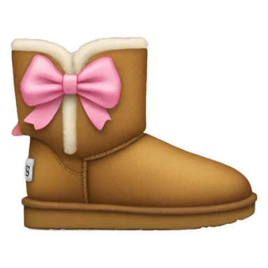 Uggs with a bow sticker