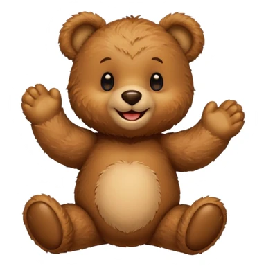 teddy bear saying yes sticker