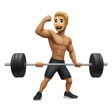 person working out sticker