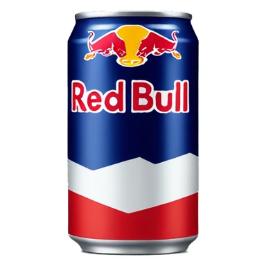 white red bull can sticker