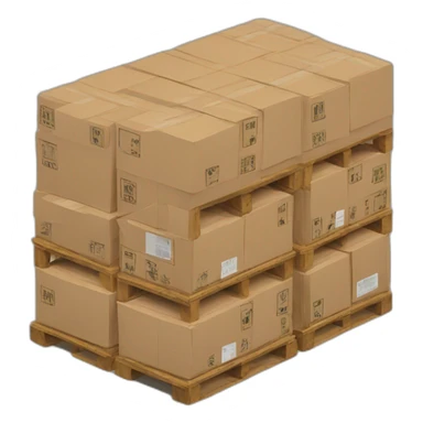 3d toon ui flat icon warehouse sticker