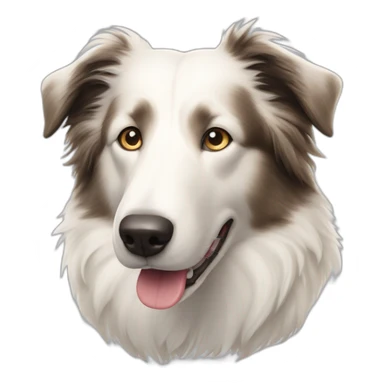white-border-collie-dog,-no-white-patches,-with-kind-eyes-and-gentle-face sticker
