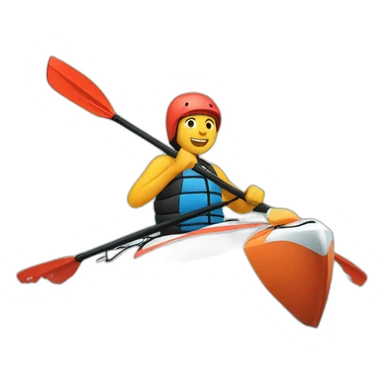 kayaking sport sticker