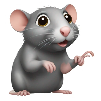 rat is gossiping sticker