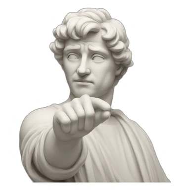 italian statue doing pinched fingers sticker