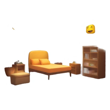 room with LED lights sticker