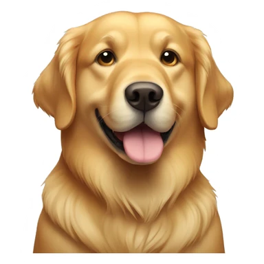 fat golden retriever  sticker
