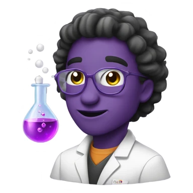 cute chemistry with purplepotion  sticker