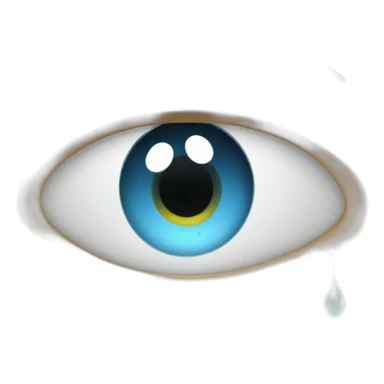 brushing eyes with water sticker