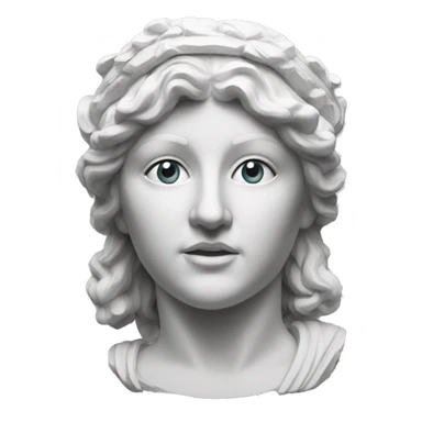 Sculpture of Athena the Greek goddess  sticker