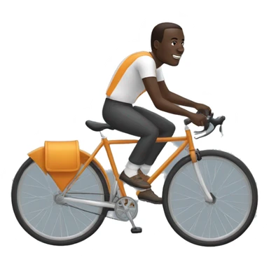 Allassane ouattara sur un velo sticker