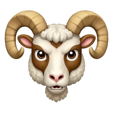 🐏 with angry face sticker