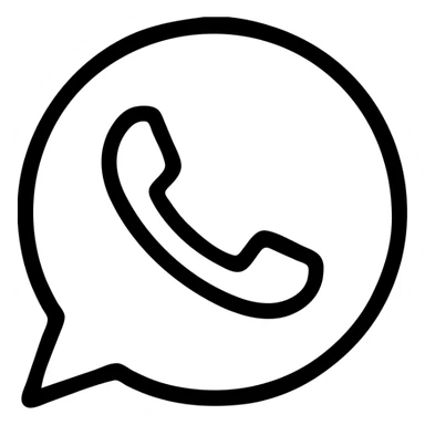 minimalist logo of WhatsApp sticker