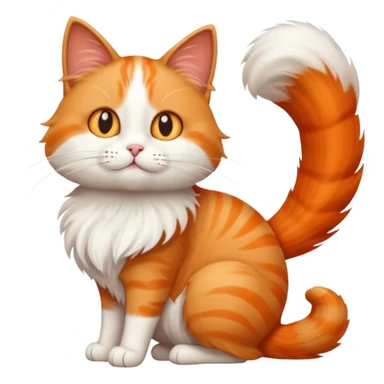 Cat with the longest tail sticker