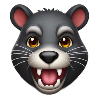 evil halloween beaver sticker