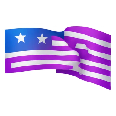 Flag with a pink At the top and then purple at the middle and blue at the bottom sticker