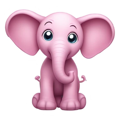 pink elephant sticker