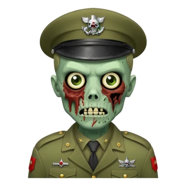 zombie soldier sticker
