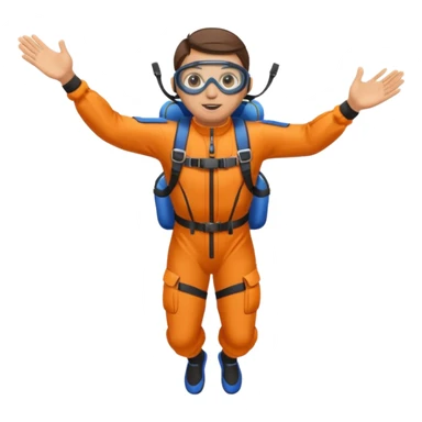 parachute diver sticker
