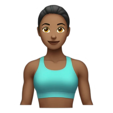woman top gym sticker