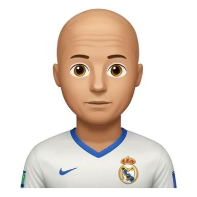 bald man wearing ronaldo football jersey sticker