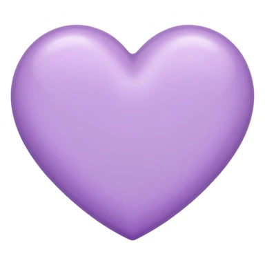 Light purple heart emoji sticker