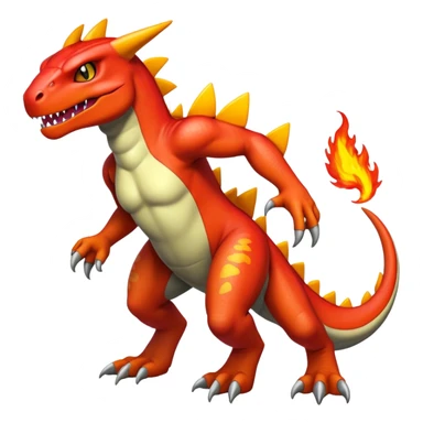  Cool Edgy Shiny Greymon-Charmeleon-Reptile full body sticker