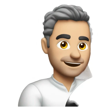 Italian guy driving Alpha Romeo  sticker