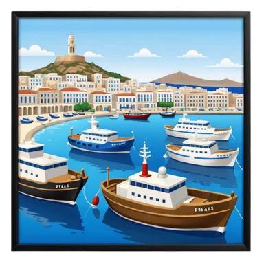 piraeus is a city in athens and it has the main port of athens too sticker