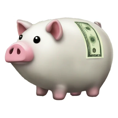pigy bank-money sticker