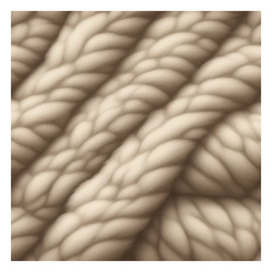 Fluffy Blanket: with a soft, plush texture in a neutral, earthy color. sticker