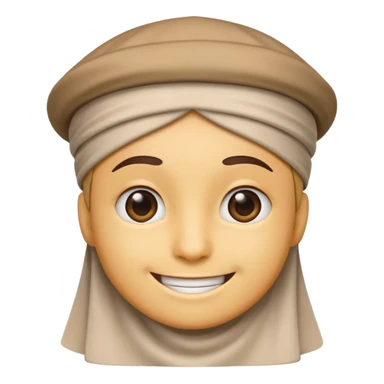 Emoji with Muslim cap sticker