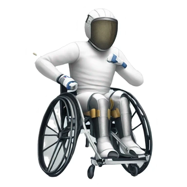 wheelchair fencing sticker