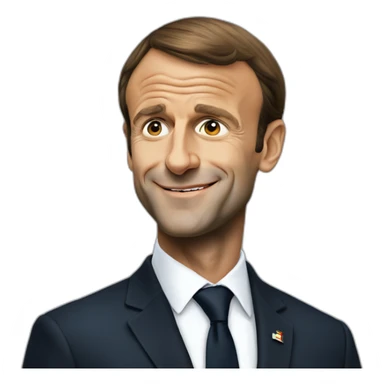 Emmanuel macron choquée sticker