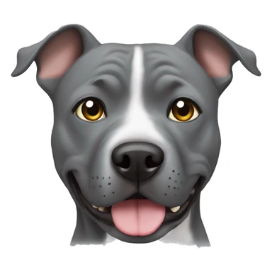 Grey staffy sticker