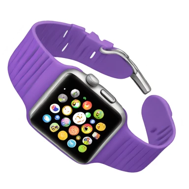 Purple Apple Watch  sticker