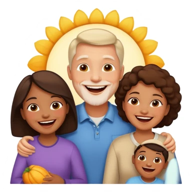 light full body family sticker