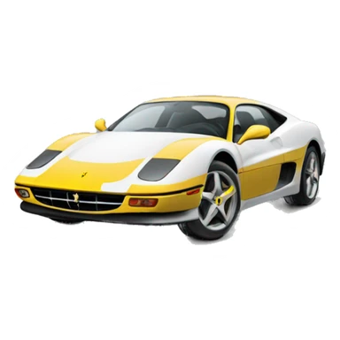 Ferrari car with a viking logo on it sticker