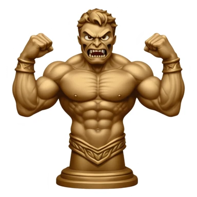 Evil Oscar full length statute   sticker