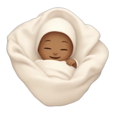 The newborn surrounded by stars sticker