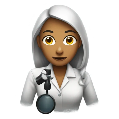 DETIVE MULHER INVESTIGANDO COM LUPA sticker