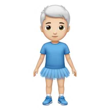 tutu boy with tshirt sticker