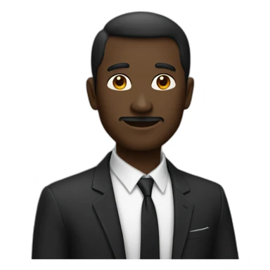 Un homme très noir sticker