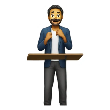 Shayar on the stage sticker