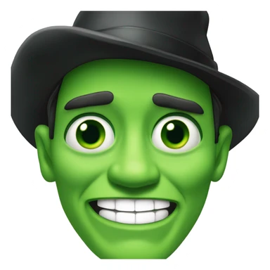 Jim Carrey in the mask but change yellow hat to black sticker