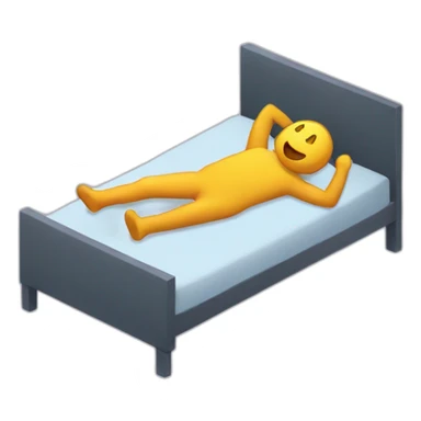 body falling from bed sticker